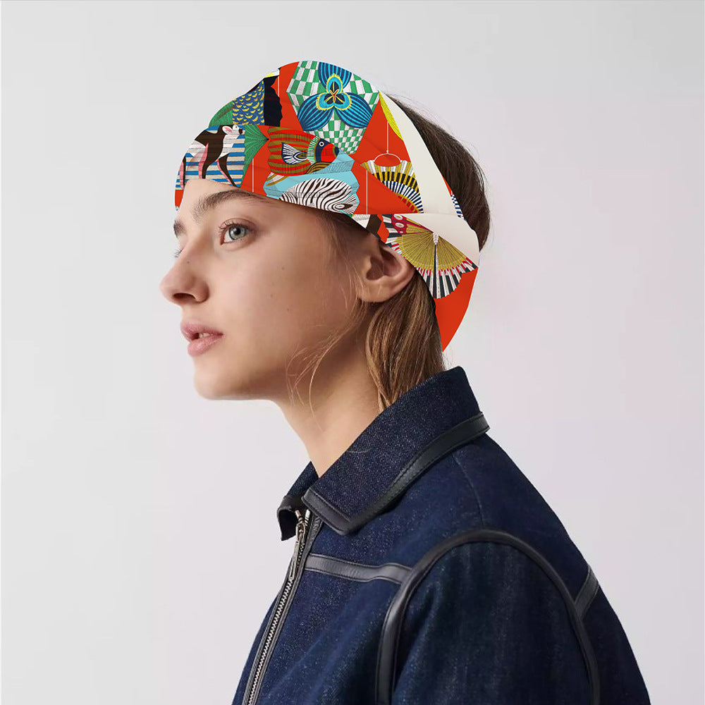 Foulard Carré Soie 90x90cm Imprimé Animaux Femme - Écharpe Châle Design Premium