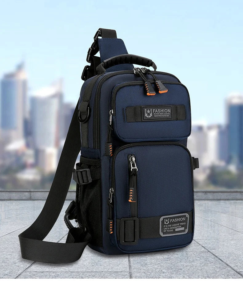Sac Poitrine Multifonction en Nylon – Sport, Randonnée & Cyclisme
