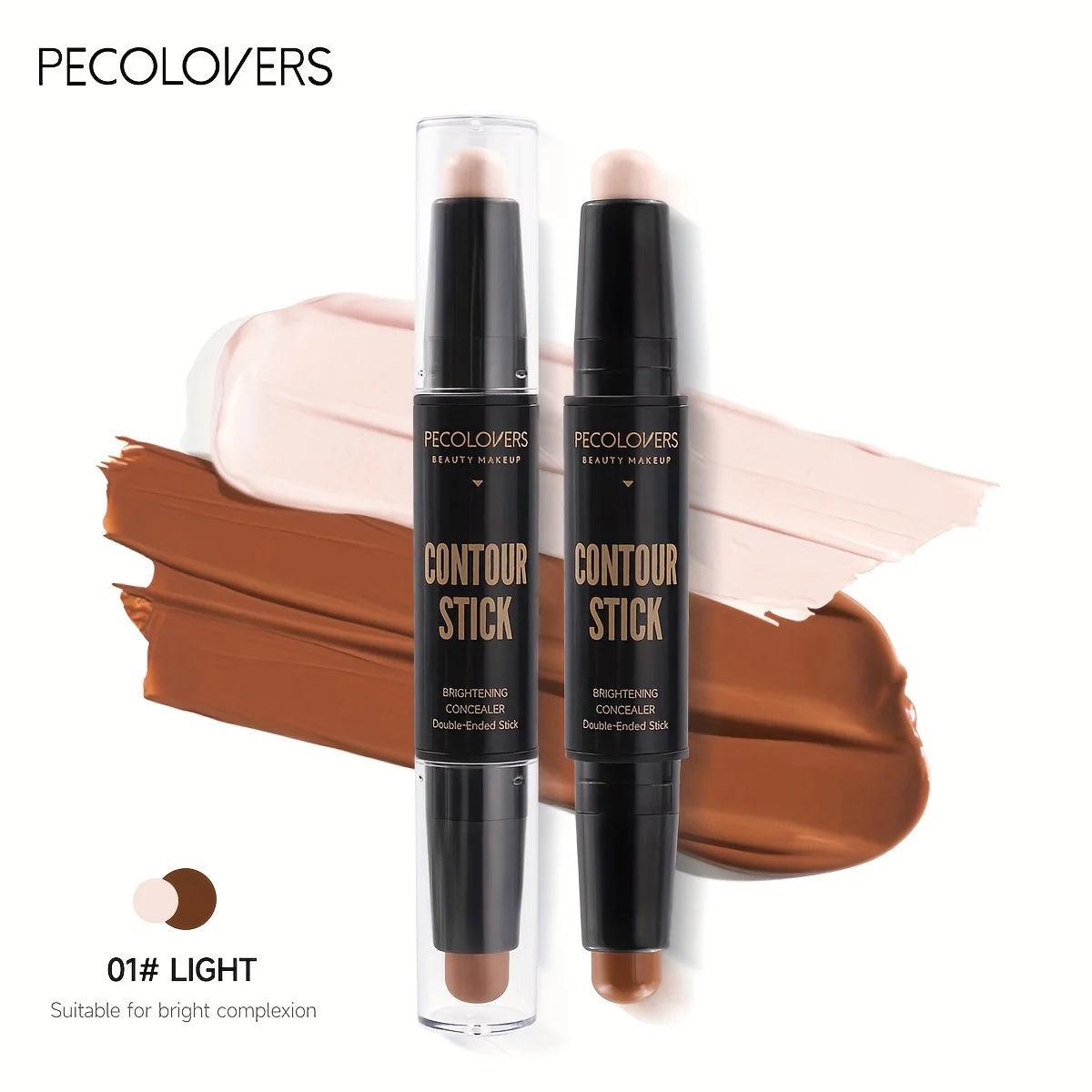 Correcteur Contouring Visage Bronzer - Base Maquillage Crème Fondation Beauté Femme Teinte 02
