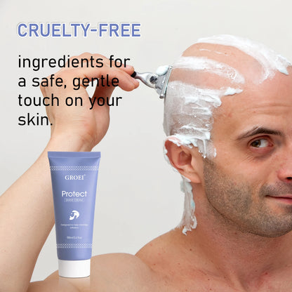 Crème à Raser Protect 100ml - Formule Douce Hydratante Peau Sensible Réduit Irritations Mousse Riche Rasage