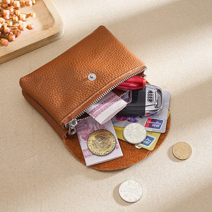 Portefeuille Femme Cuir PU Personnalisable Lettres Nom - Porte-Carte Monnaie Compact Rabat Cadeau Unique