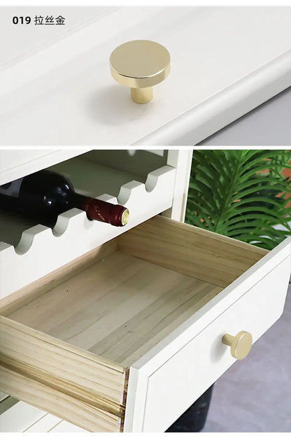Poignée de Meuble Moderne en Aluminium - Bouton Rond pour Armoire et Tiroir