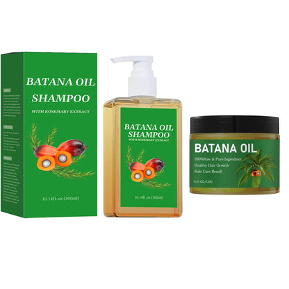 Ensemble Shampooing & Huile de Batana Pure - Croissance & Réparation Capillaire