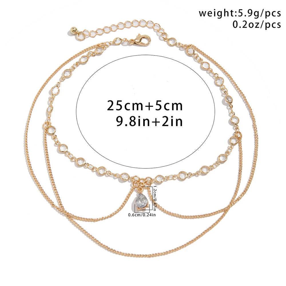 Bracelet de Bras Cristaux Ajustable Doré – Bangle Bras Plage Hip-Hop
