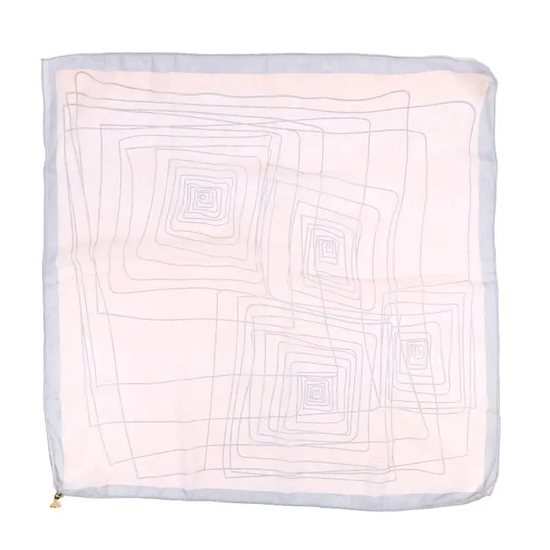 Luxury Square Scarf with Magnetic Buckle for Women, Pink - Triangle Cross Scarf for Autumn/Winter