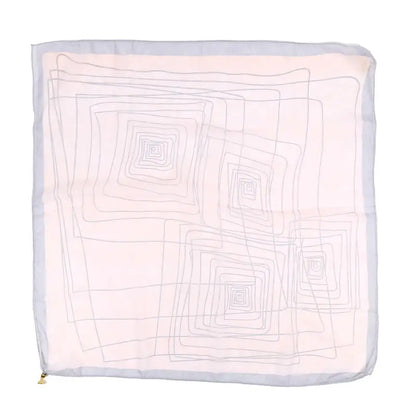 Luxury Square Scarf with Magnetic Buckle for Women, Pink - Triangle Cross Scarf for Autumn/Winter