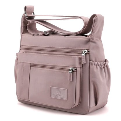 Sac Bandoulière Femme Nylon Multi-Poches Imperméable - Messenger Grande Capacité