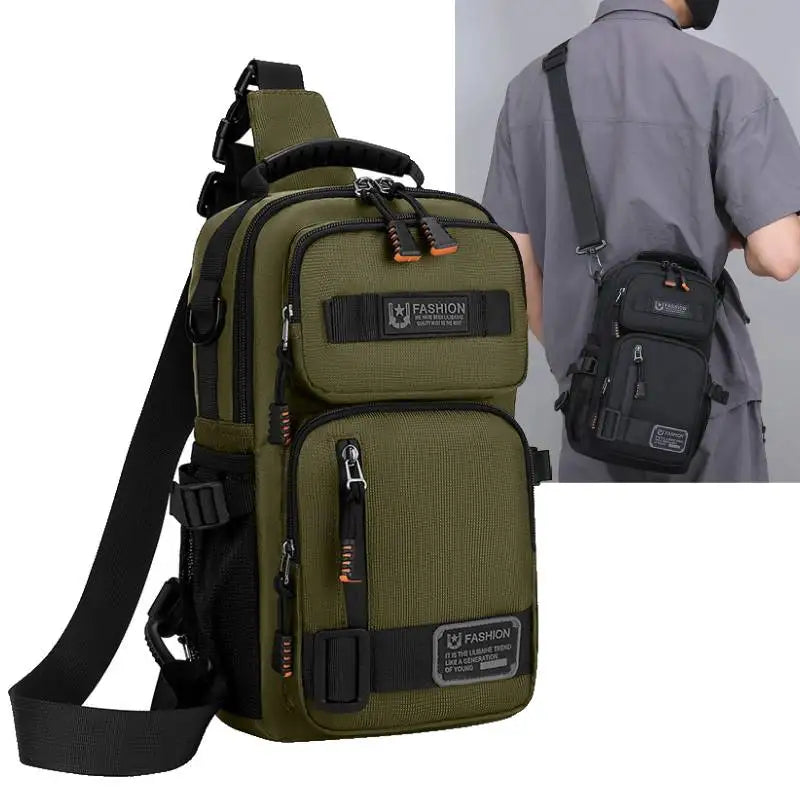 Sac Poitrine Multifonction en Nylon – Sport, Randonnée & Cyclisme