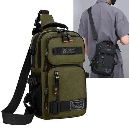 Sac Poitrine Multifonction en Nylon – Sport, Randonnée & Cyclisme