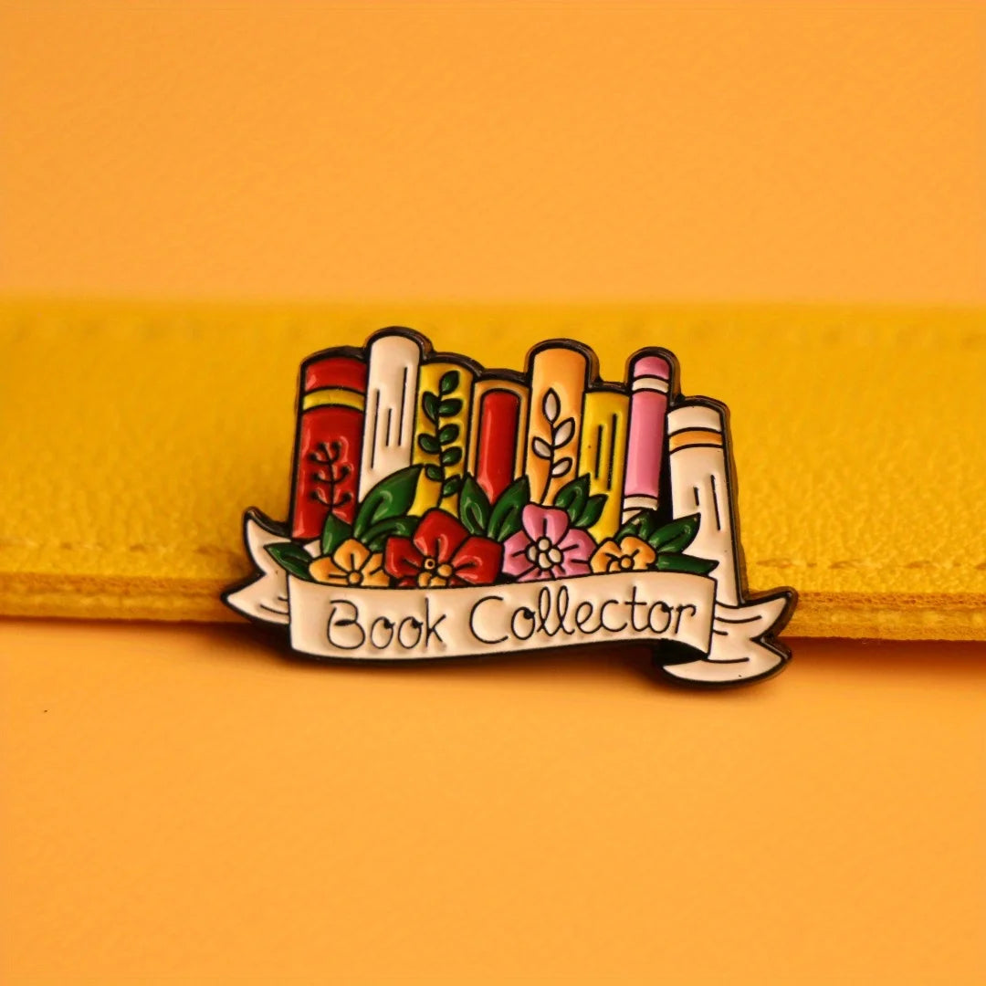 Broche Littéraire Élégante Amoureux Livres – Pin's Classique Polyvalent Femme