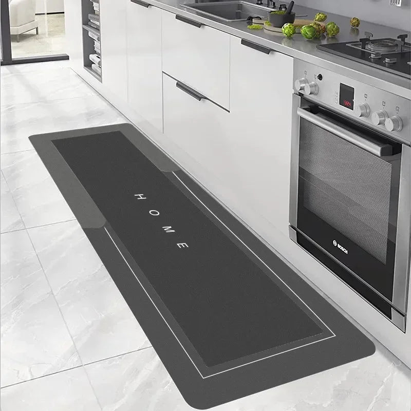 Tapis de Cuisine Absorbant Antidérapant Imperméable - Carpette Longue Lavable sans Entretien