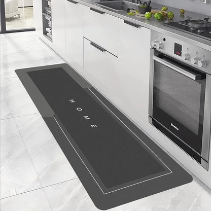 Tapis de Cuisine Absorbant Antidérapant Imperméable - Carpette Longue Lavable sans Entretien