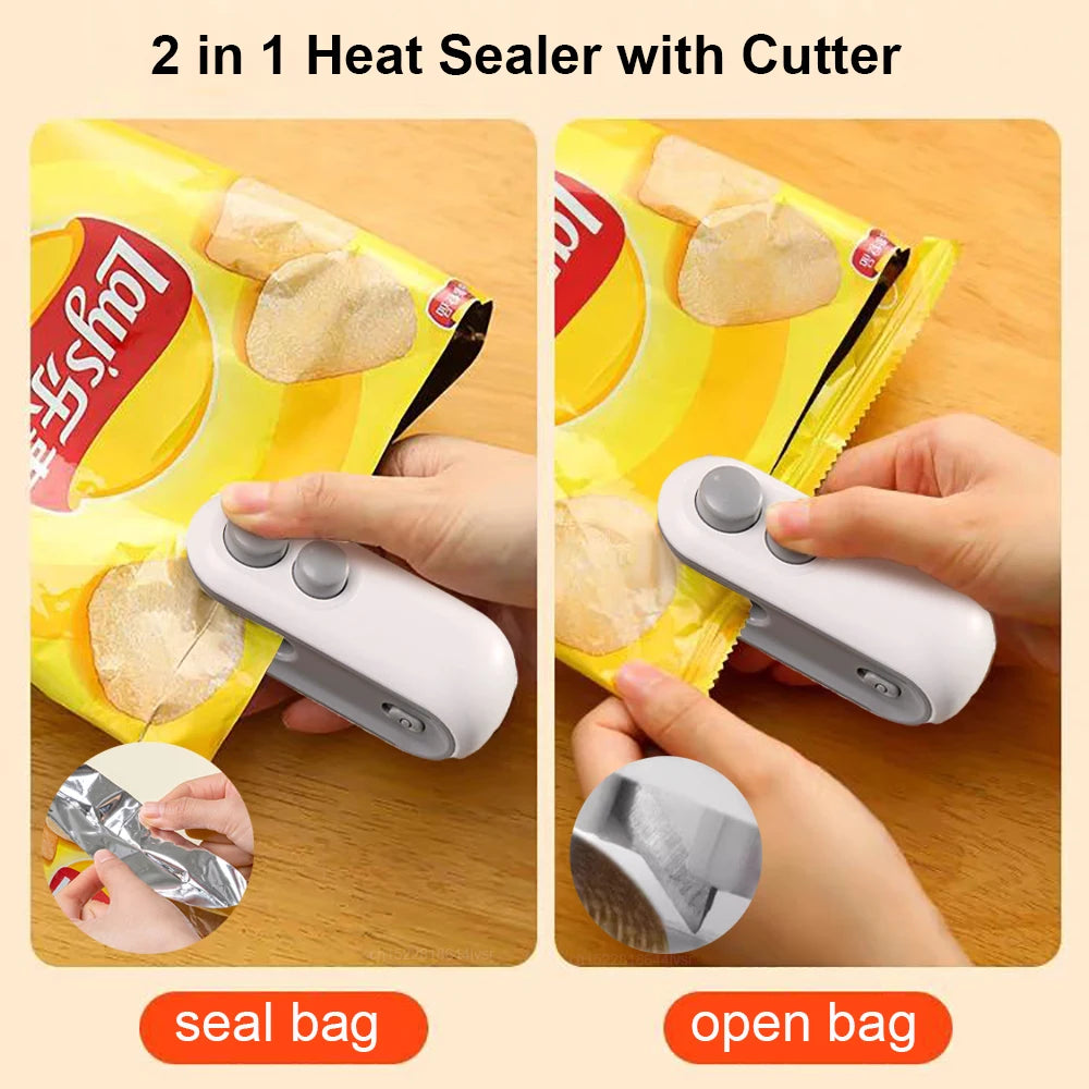 Mini Thermoscelleur Rechargeable pour Sacs Alimentaires – Portable & Magnétique