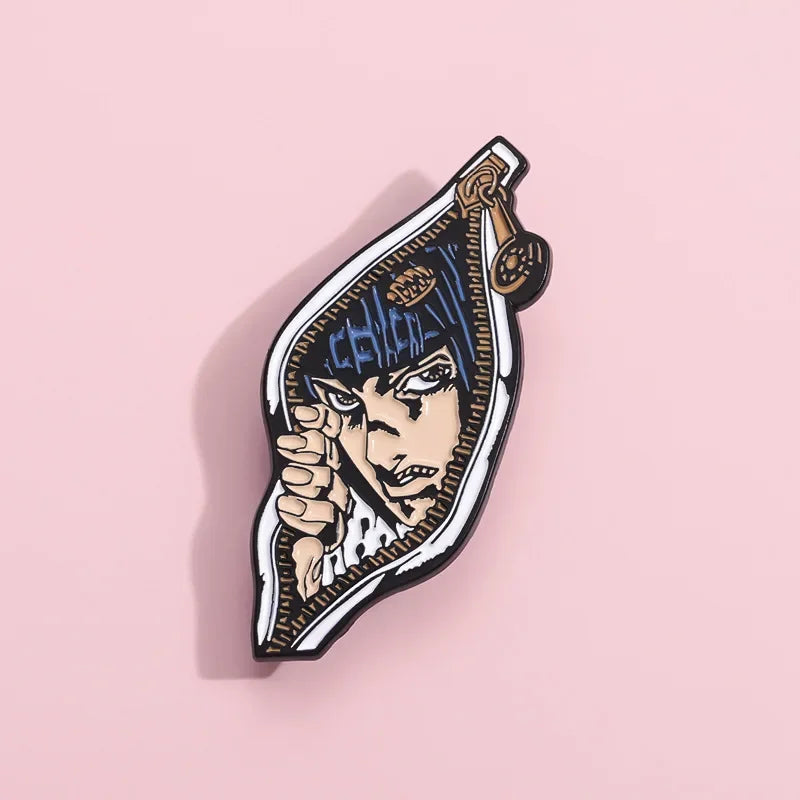 Pin's Émaillé JOJO Animation Japonaise – Broche Badge Personnage Manga Unisexe