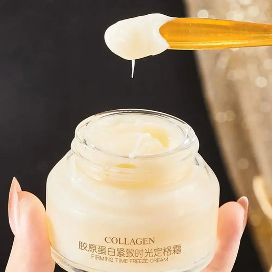 Crème Visage Collagène Lifting Raffermissante - Hydratante Illuminante Anti-Rides Ridules Éclaircissante