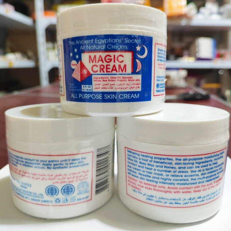 Crème Visage Magic 2x118g - Hydratante Nourrissante Multi-Usages Quotidien Tous Types Peau Beauté