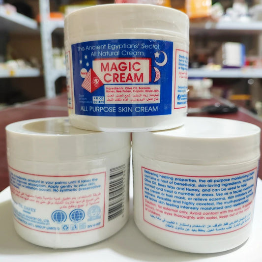 Crème Visage Magic 2x118g - Hydratante Nourrissante Multi-Usages Quotidien Tous Types Peau Beauté