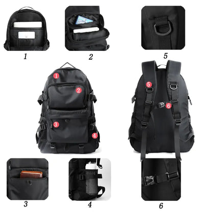 Sac à Dos Homme 17 Pouces Imperméable - Laptop Voyage École Grande Capacité Léger Personnalisé