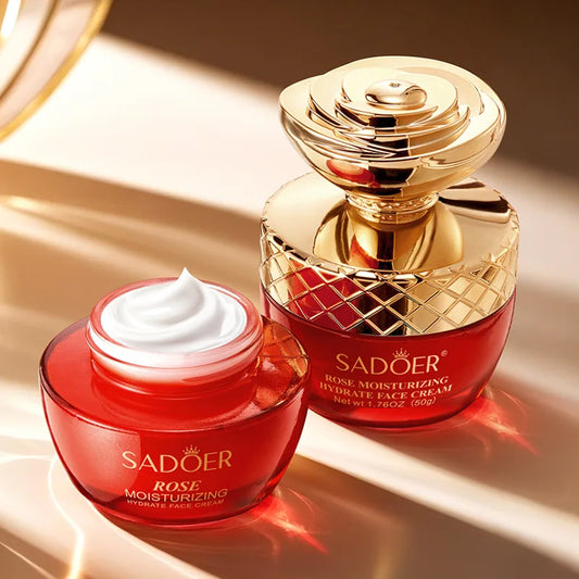 Rose Moisturizing Cream 50g - Silky Texture, Long-Lasting Fragrance, Moisturizing Veil, Soft Skin, Beauty