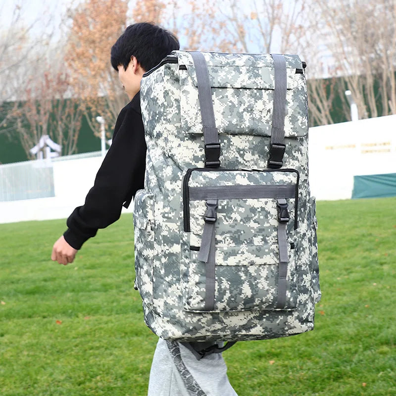 Sac à Dos Tactique Militaire 120L Imperméable Camouflage ACU - MOLLE Voyage Camping 2026