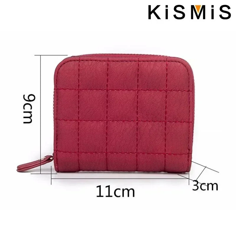 Portefeuille Femme Kawaii Rose - Mini Porte-Monnaie Cuir Design Mignon avec Compartiment Pièces