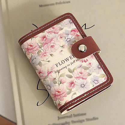 Portefeuille Femme 20 Poches Cartes Cuir PU - Porte-Cartes Étanche Grande Capacité