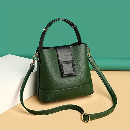 Sac Bucket Femme Cuir Souple Élégant - Crossbody Bandoulière Ajustable 2026