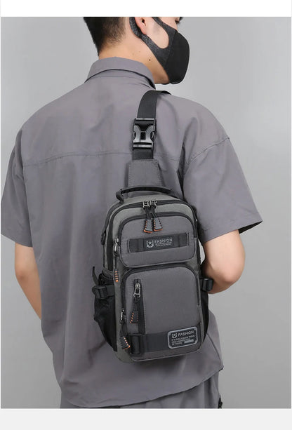 Sac Poitrine Multifonction en Nylon – Sport, Randonnée & Cyclisme
