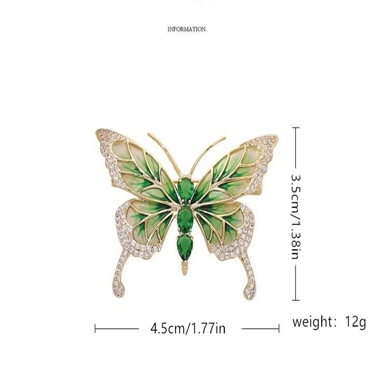 Broche Papillon Luxueuse Exquise – Pin's Fleur Poitrine Élégant Femme