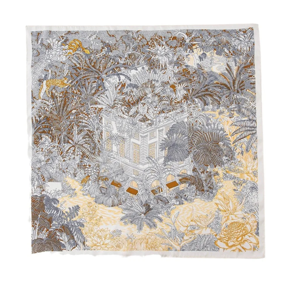 Foulard Carré Soie Mûrier 100% 70cm - Écharpe Premium Luxe Femme