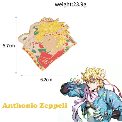 Pin's Émaillé Coccinelle Bleue JoJo's Bizarre Adventure Giorno Giovanna – Badge Broche Anime Fans
