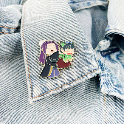 Broche Émaillée Chibi Maomao Jinshi The Apothecary Diaries – Pin's Badge Anime Mignon Fans