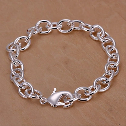 Bracelet Chaîne Argent Sterling 925 — Élégant et Minimaliste, 20 Coloris