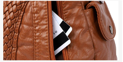 Sac à Main Femme Cuir Véritable Peau Mouton - Sac Épaule Bandoulière Crossbody Messenger Tote Élégant