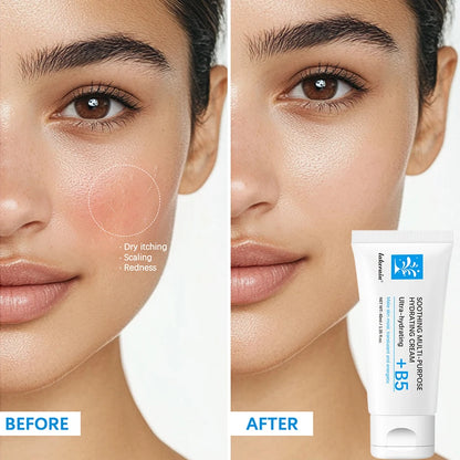 Crème Apaisante Relief 40ml - Hydratante Anti-Imperfections Nourrissante Soin Peau Sensible Beauté