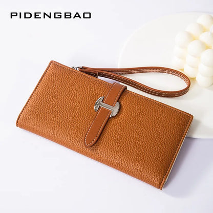 Portefeuille Femme Élégant Grande Capacité - Porte-Cartes Multi-Fentes Clutch