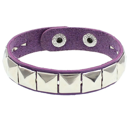 Bracelet Punk Clouté en Cuir — Manchette Gothique Unisexe