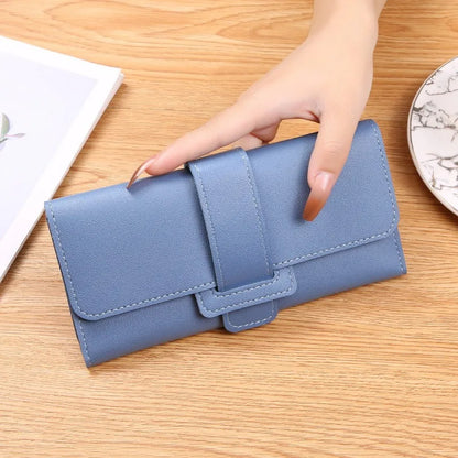 Portefeuille Long Femme Cuir PU Grande Capacité - Porte-Cartes Multi-Positions Fashion