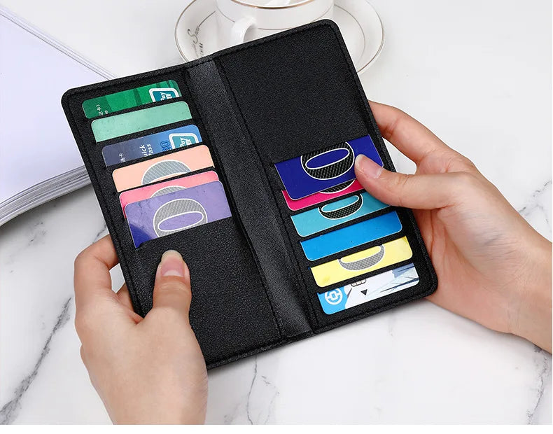 Portefeuille Femme Long Rétro Grande Capacité - Boucle D Multi-Cartes Trifold Sac Main Multifonction