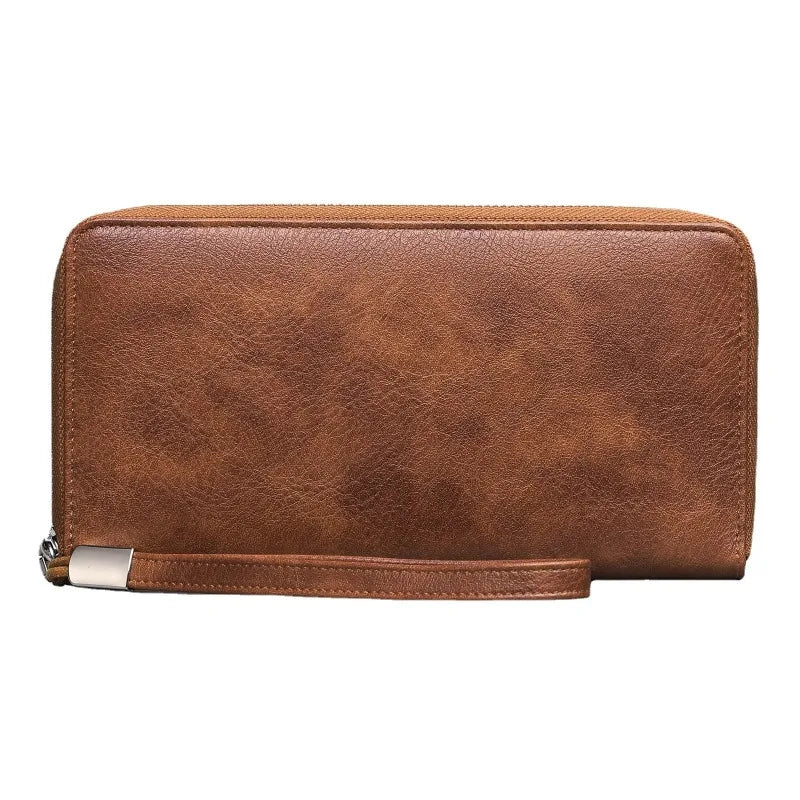 Portefeuille Femme Vintage RFID - Grande Capacité Cuir PU avec Porte-Cartes