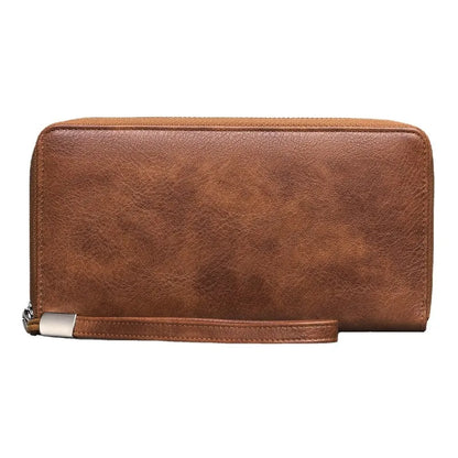 Portefeuille Femme Vintage RFID - Grande Capacité Cuir PU avec Porte-Cartes