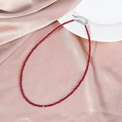 Collier Choker Perles Verre Bohème – Chaîne Courte Sweet Femme