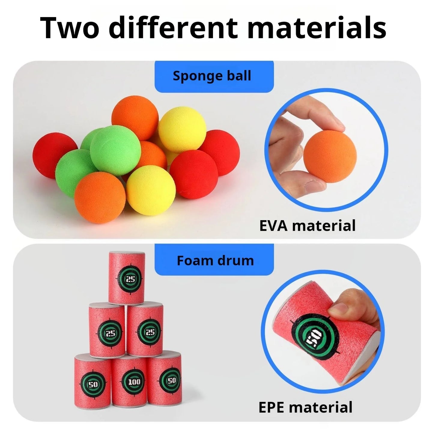 Jeu de Cible Montessori avec Balles Adhésives - Jeu Éducatif Extérieur