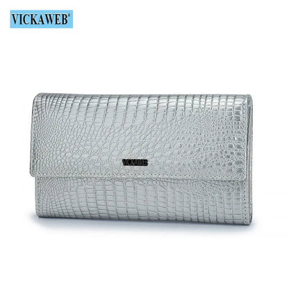 Portefeuille Femme Cuir Verni Noir - Porte-Monnaie Magnétique avec Fermoir Hasp Élégant