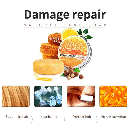 Savon Shampooing au Miel Naturel - Anti-Pelliculaire Contrôle Sébum