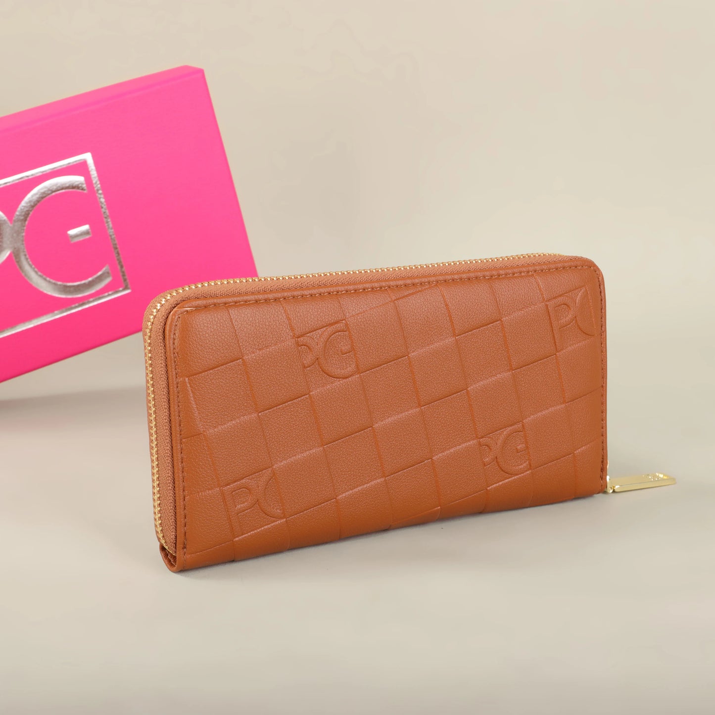 Portefeuille Femme Grande Capacité - Pochette Rectangulaire avec Zip pour Soirée
