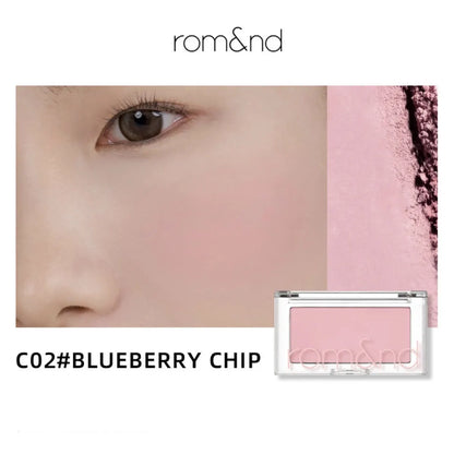 Blush rom&nd Better Than Cheek Peach Chip - Poudre Fine Modulable Sans Retombées Effet Naturel K-Beauty