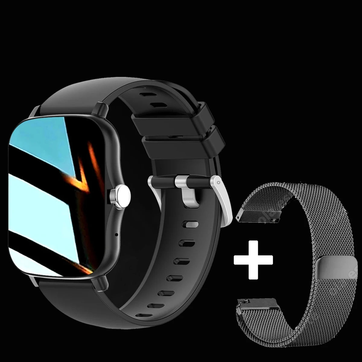 Montre Connectée Sport 2025 — Suivi Santé, Appels Bluetooth, Unisexe