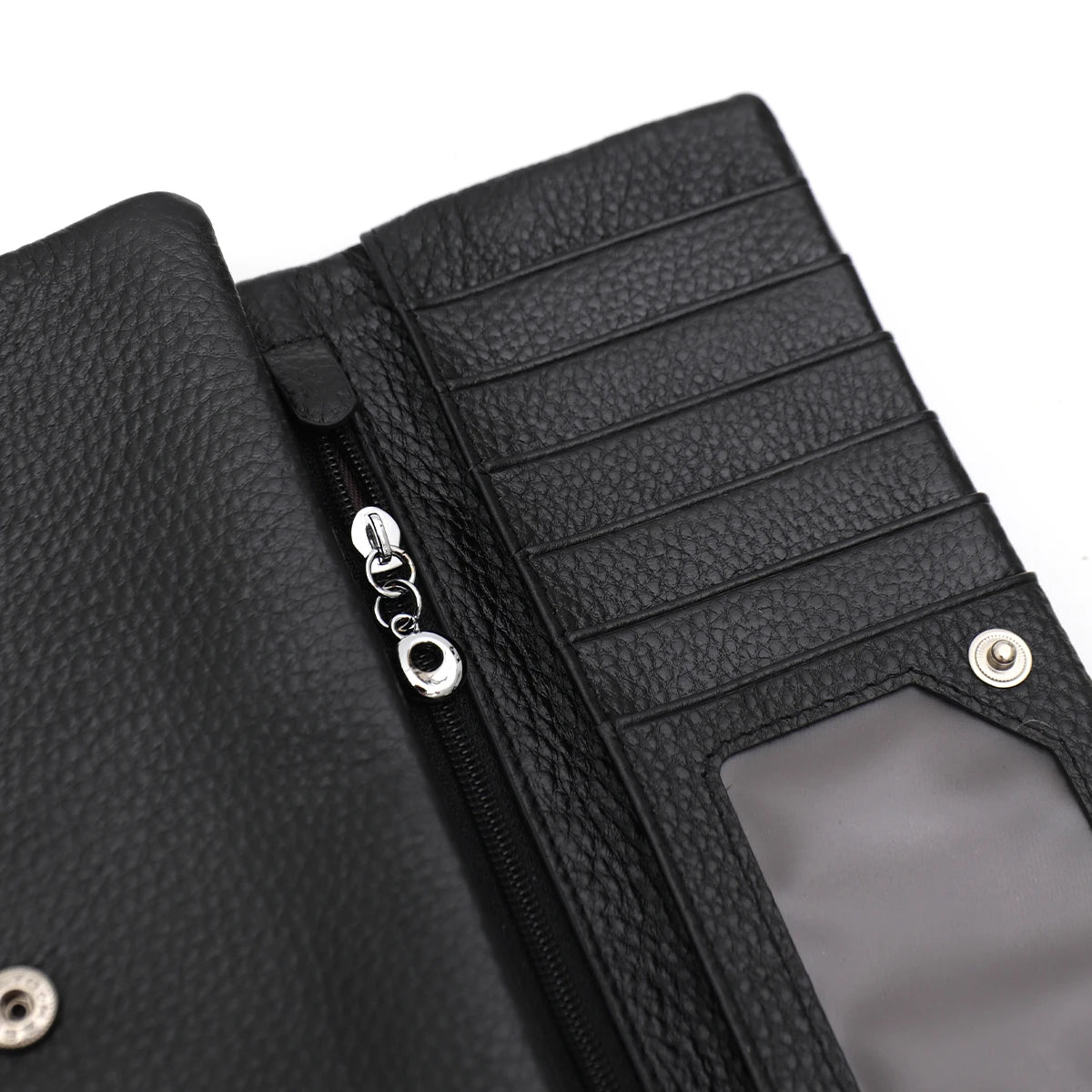 Portefeuille Femme Bifold Cuir Véritable - Multi-Cartes avec Compartiment Téléphone