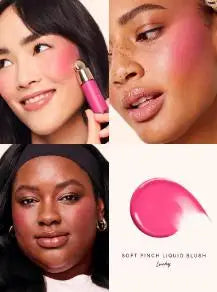 Blush Liquide Rare Beauty Grace Faith - Fard Joues Effet Miroir Gloss Lèvres Teint Éclatant